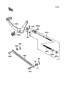 KE100 Педаль тормоза