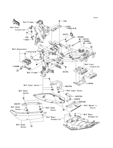 ER650 Frame fittings(-jkaer650aaa035082)