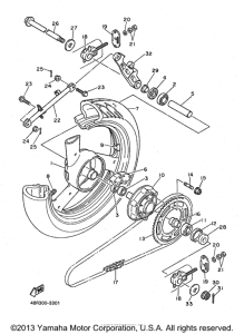 XJ600SKC Переднее колесо