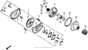 XR200R Oil pump + oil filter