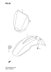 DR-Z70 Переднее крыло