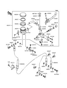 ZX1000 Главный тормозной цилиндр