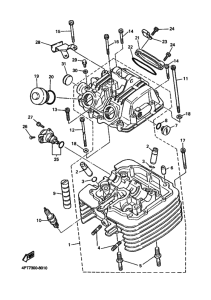 XT600E Головка цилиндров