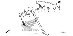 VT750C2 Подножка