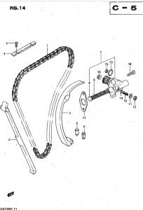 GSX750 Держатель направляющей
