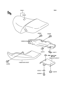 ZR250 Сиденье