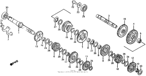 VT750C Трансмиссия