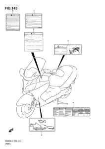 AN650 (ABS) Honda mark