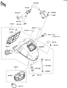 ER650 Воздушный фильтр