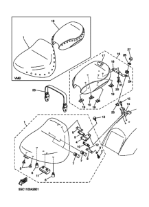 XVS650A Пружина