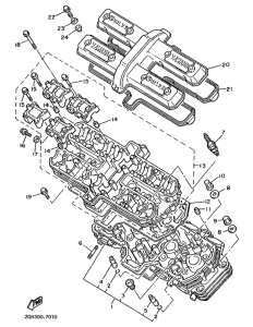 FZR1000 Головка цилиндров