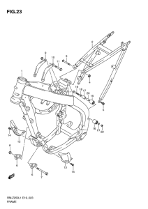 RM-Z250 Frame comp