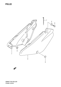 RM85 Обтекатель задний