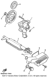 XV535M Масляный насос