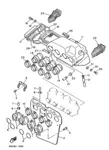 FJ1200 Впускная система