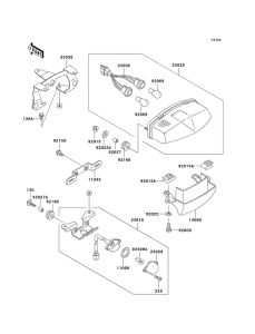 EX500 Taillight unit ass`y