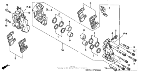 RVT1000R Передний суппорт