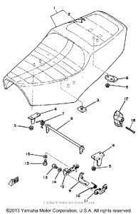 SR250H Сиденье