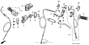 CR250R Рулевые переключатели