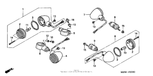 VF750C Front + rear turn signal