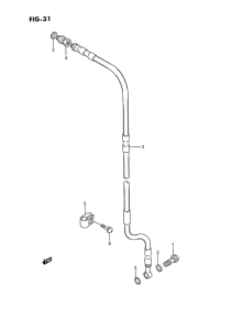 RM80 Передние тормозные трубки