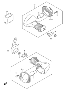 DR-Z400 Поворотники