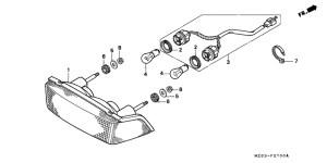 NTV650 Taillight unit ass`y