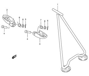 RM250 Stand - footrest