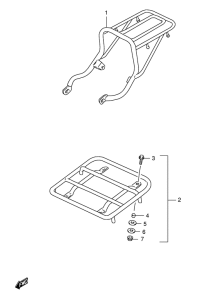 TS125 Багажник