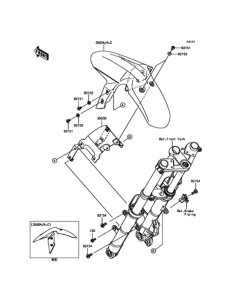 EX250 (ABS) フロントフェンダ
