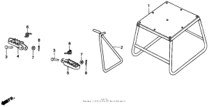 CR80R Подножки