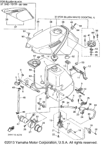 FZR600RFC Топливный бак