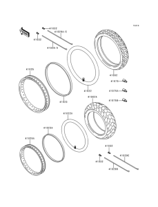 KL650 Колеса,покрышки