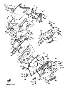 FZ600 Обтекатель 1