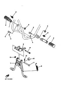 PW50 PW50E Support & repose pied