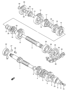 RG125 Трансмиссия