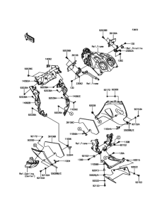 ZX1400 Обтекатель нижний