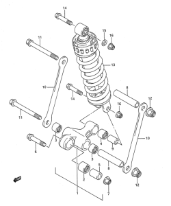 GSF400 Втулки заднего рычага