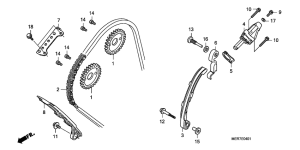 CBF600 (Naked, ABS) Цепь грм / натяжное устройство