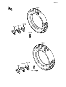 EX250 Колеса,покрышки