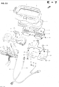 GSX500 Спидометр-тахометр