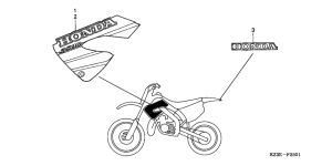 CR250R Label read the manual