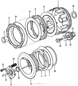 CB350 Сцепление