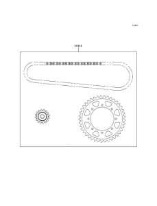 KLE500 Цепь комплект