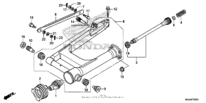 VT750C2B Swingarm (1)