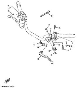 TDM850 Interruptor de manija . palanc