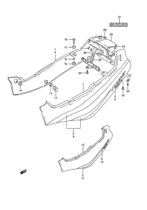 GSX-R1100 Обтекатель задний