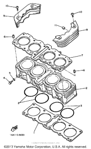 XJ700XSC Цилиндры