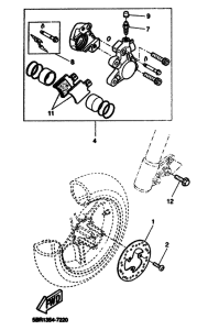 YQ50 Передний суппорт