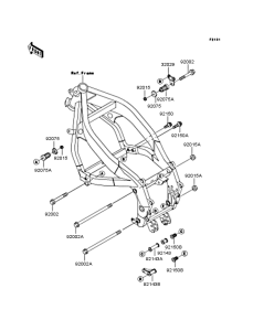 ZX400 Рама ,крепежные детали